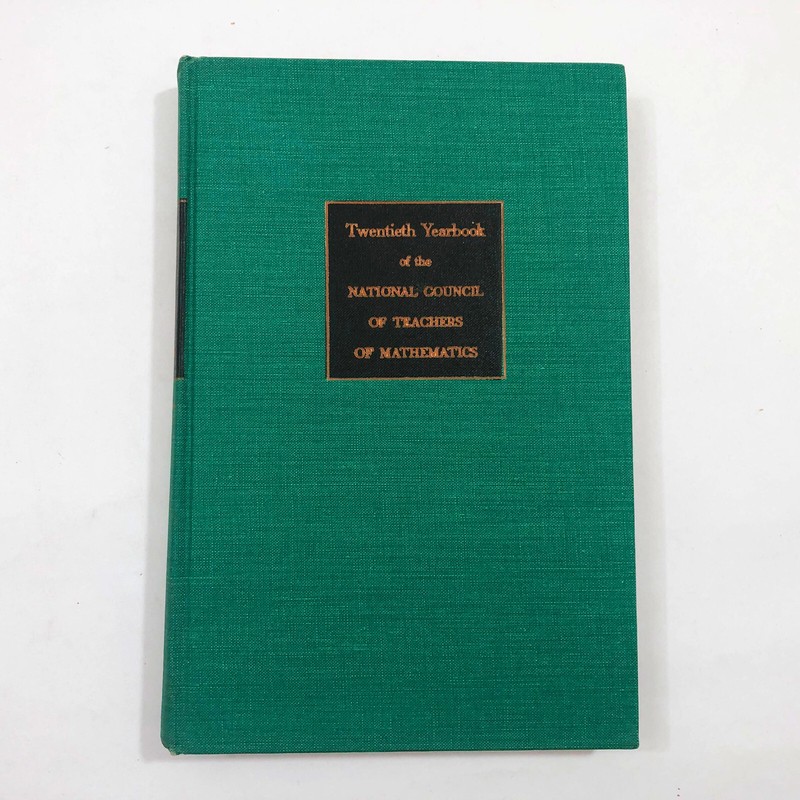The National Council Of Teachers Mathematics Yearbook 20th 1948 HB