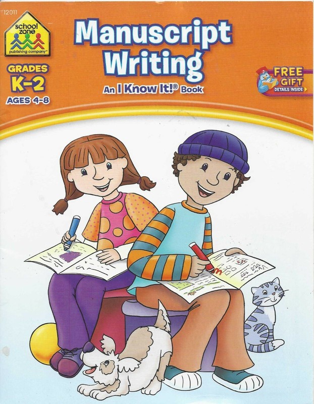 School Zone Manuscript Writing Grades K-2 Ages 4-8 #12011 (1995,Paperback)