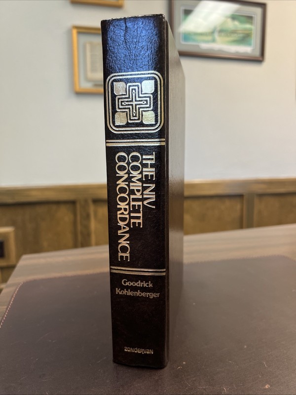 THE NIV COMPLETE CONCORDANCE 1981 Hardcover Book Zondervan Bible Study Guide