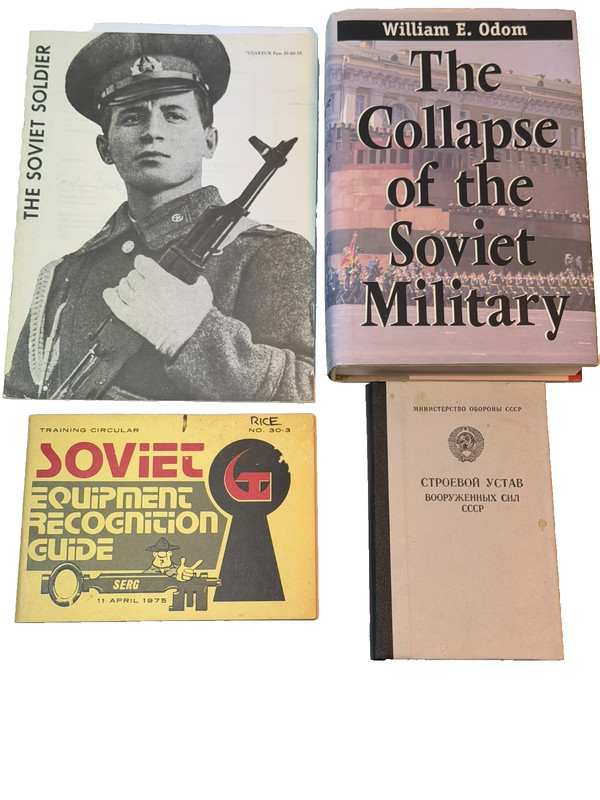FOUR VINTAGE SOVIET MILITARY BOOKS and Pamphlets