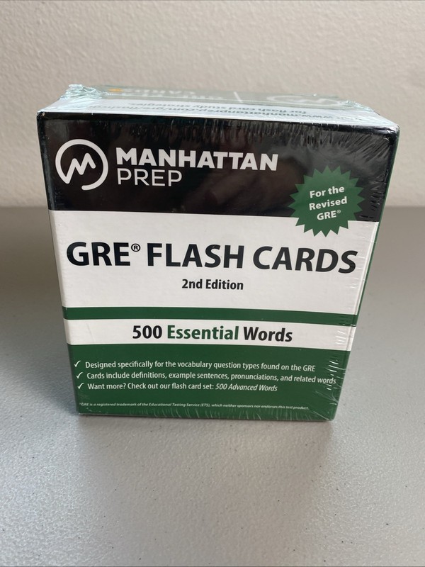 GRE Flash Cards Manhattan Prep 2nd Edition 500 Advanced Vocabulary Words New