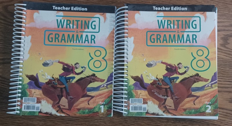 BJU Press 8th grade Writing and Grammar 4th edition teacher’s key