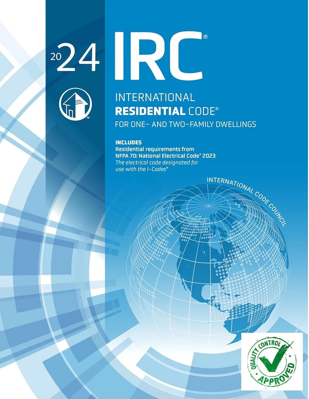 IRC 2024 International Residential Code PAPERBACK Free Shipping