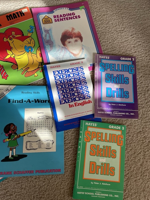 8 Mixed Study Guides Books Books Elementary Grades 2-6 Reading Spelling Math gallery