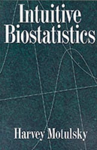Intuitive Biostatistics by Motulsky, Harvey Paperback / softback Book The Fast