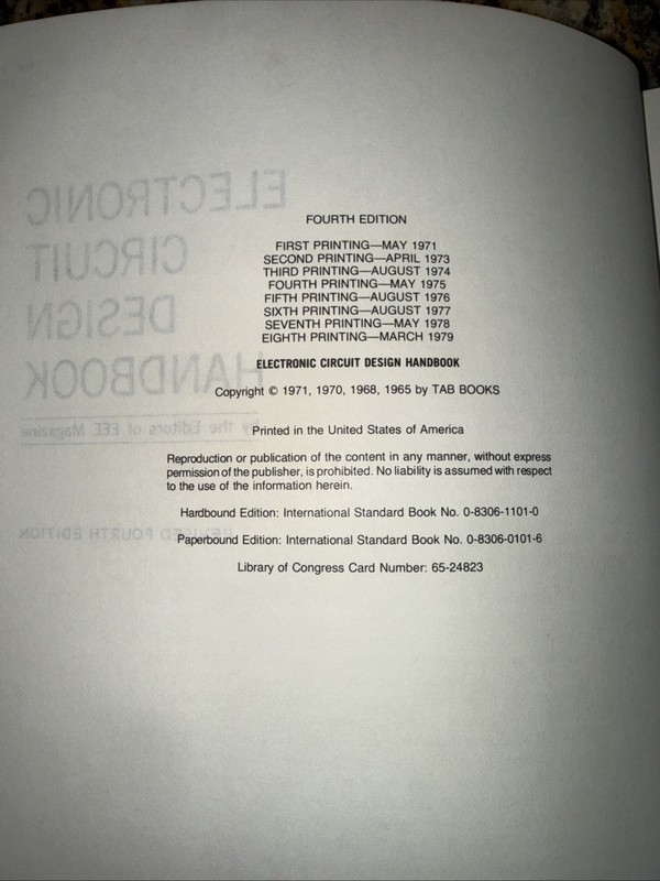 Vintage Electronic Circuit Design Handbook Revised 4th Edition TAB Books gallery