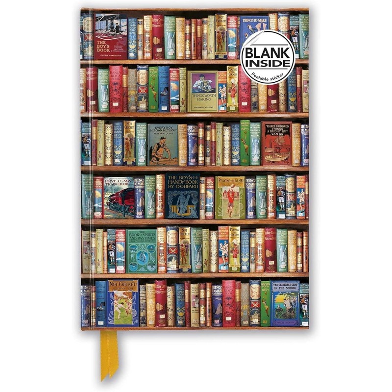 Bodleian Libraries: Hobbies & Pastimes Bookshelves (Foiled Blank Journal) red