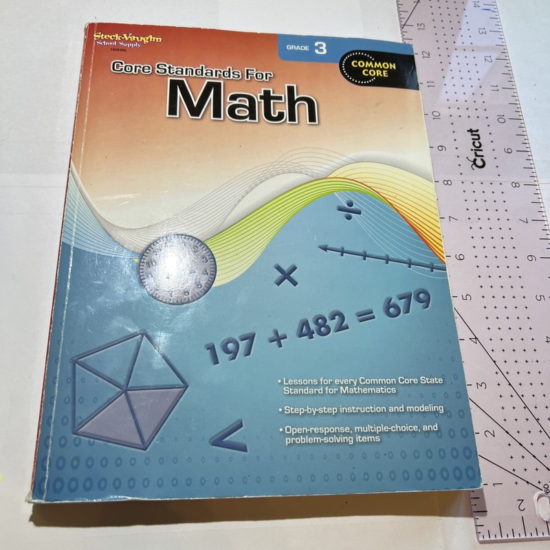 Core Standards for Math Grade 3 : Common Core, Paperback by Steck-Vaughn (COR…