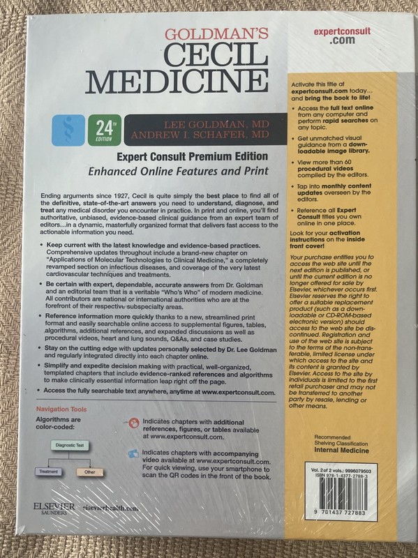 Goldman's Cecil Medicine : Expert Consult Premium Enhanced ...24th Edition Vol 2 gallery