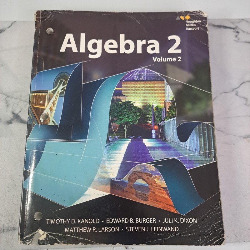 Algebra 2 – Volume 1& 2-Houton Mifflin Harcourt – Go Math -Homeschool, Education