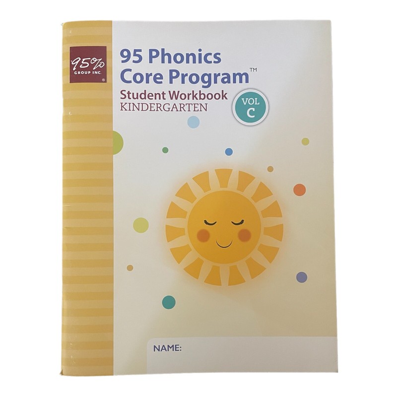 95 Phonics Core Program Student Workbook Kindergarten Vol. C