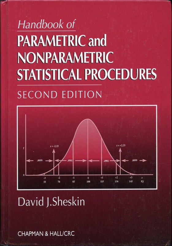 HANDBOOK OF PARAMETRIC AND NONPARAMETRIC STATISTICALPROCEDURES Sheskin 2nd Ed