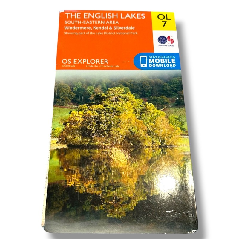 The English Lakes OL7 Explorer Map Ordnance Survey Digital Download Maps