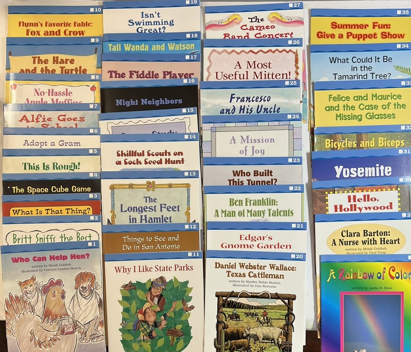 saxon phonics and spelling grade 3, (2002 ) 35 Level B Fluency Readers Set, New