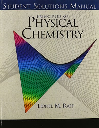 STUDENT SOLUTIONS MANUAL By Lionel M. Raff *Excellent Condition*