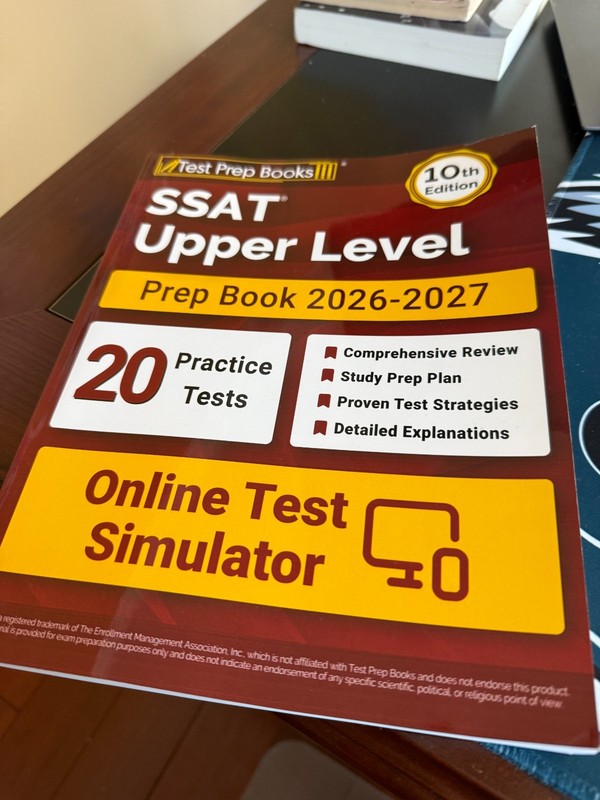 SSAT Upper Level Prep Book 2026-2027: 20 Full-Length Practice Tests 10th Edition