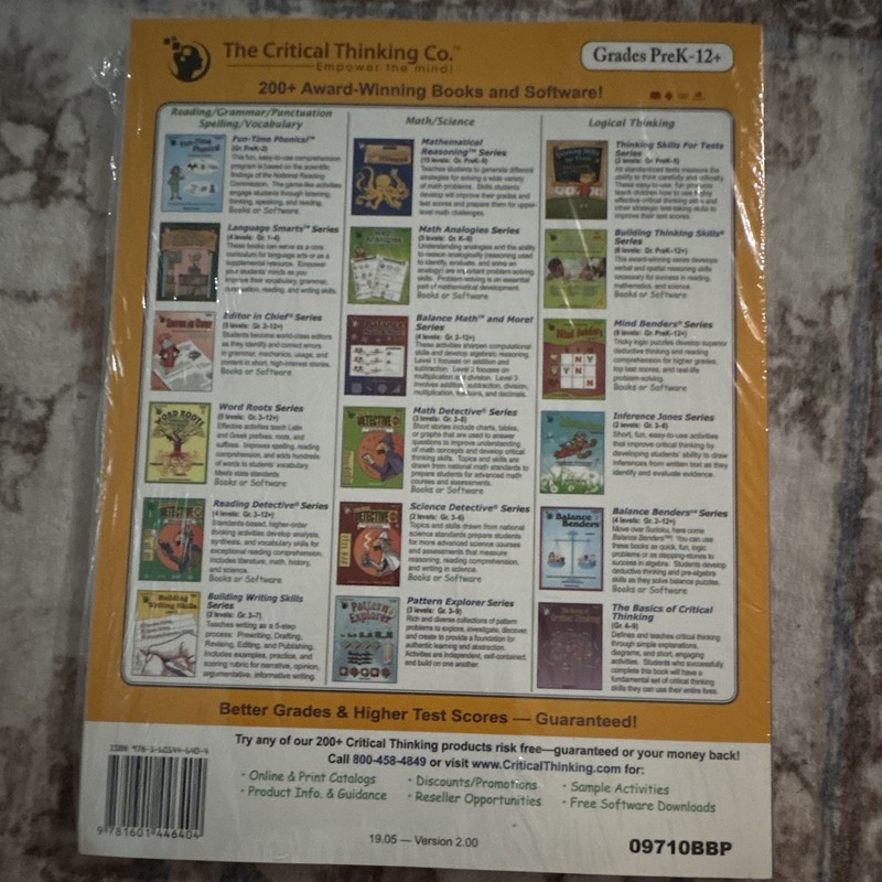The Critical Thinking Co. Editor in Chief Level 1 Grammar & Punctuation Workbook gallery