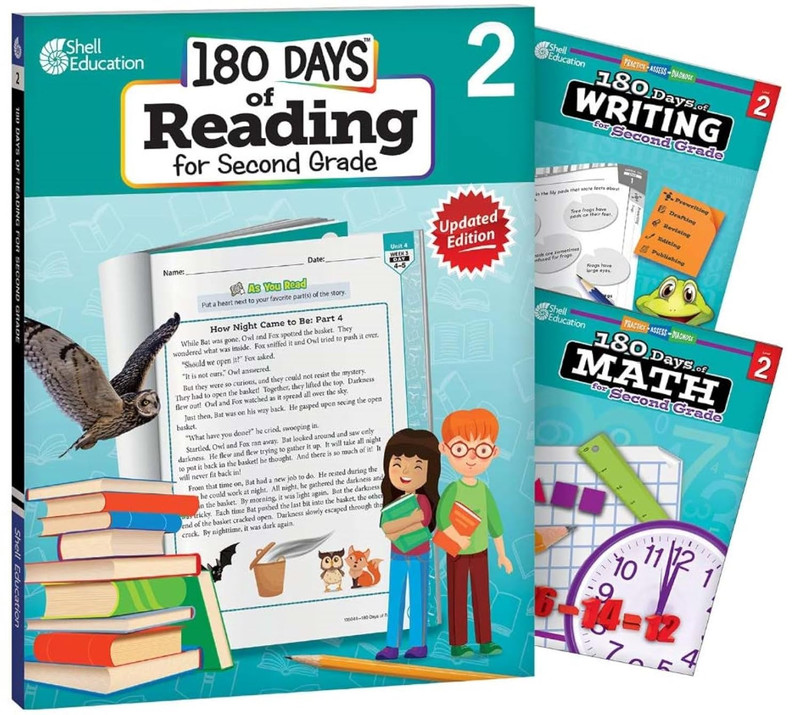 180 Days™: Includes Reading 2Nd Edition, Writing, and Math for 2Nd Grade Practic