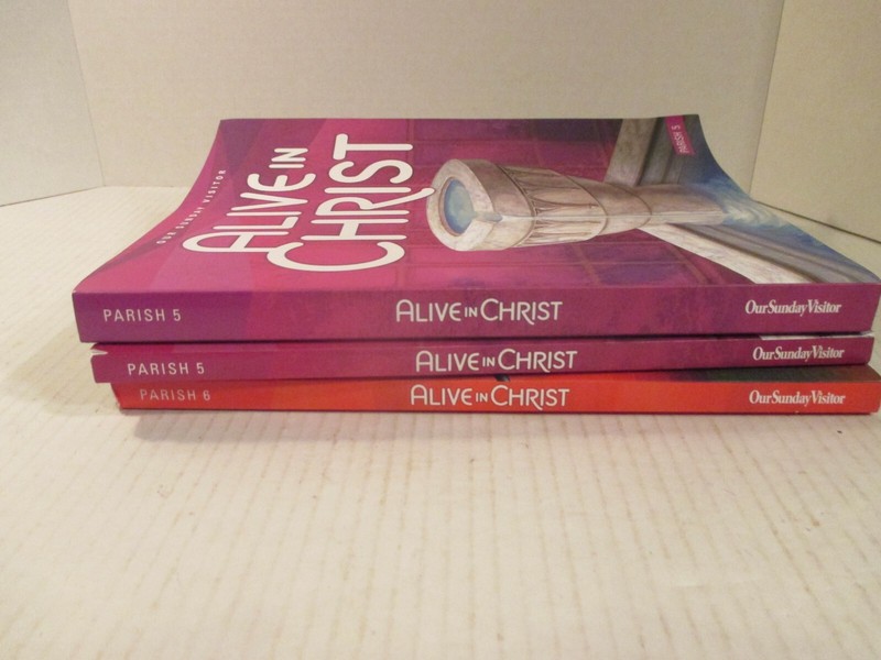 Alive in Christ School 3 books 2 5th grade 1 6th