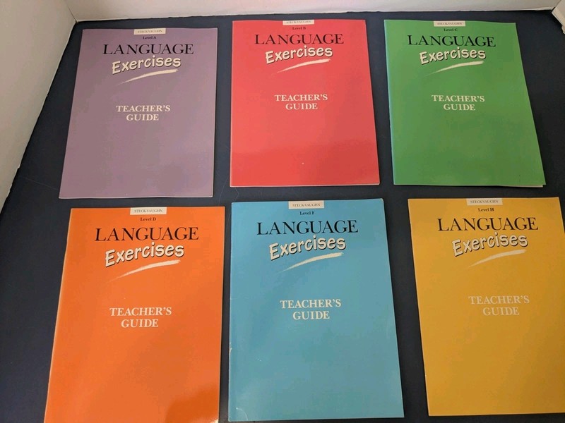 Steck-Vaughn LANGUAGE EXERCISES LEVELS Teacher’s Guide Level Lot Of 6
