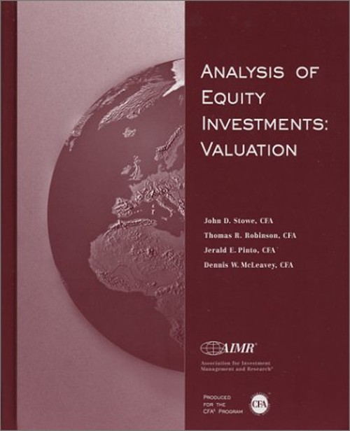 Analysis of Equity Investments : Valuation Hardcover