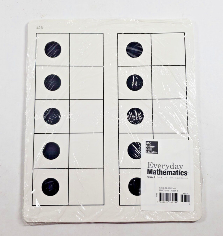 Everyday Mathematics Grade 3 Quick Look Cards Equal Groups Homeschooling