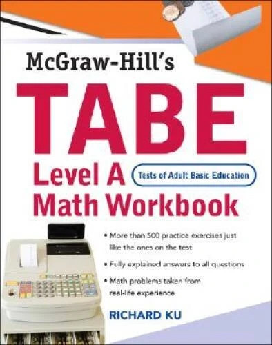 TABE (Test of Adult Basic Education) Level A Math Workbook New