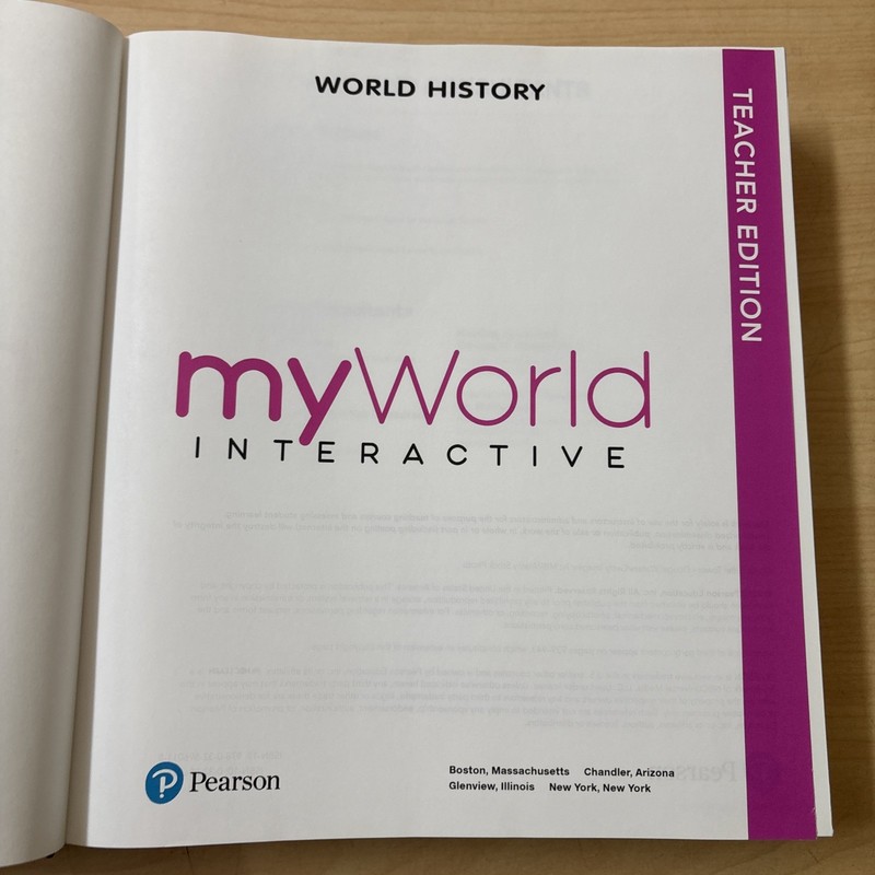 Savvas My World Interactive World History Student Textbook + Teacher Edition Set gallery