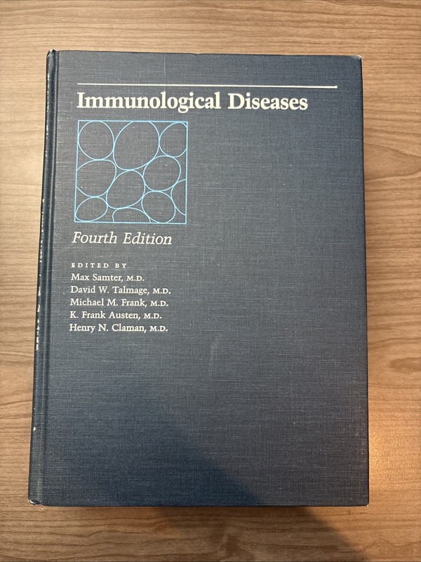 Immunological Diseases 4th Edition Max Samter, David W. Talmage, Michael M Frank