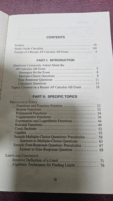 ‡ ✅ Cliff's Advanced Placement Calculus AB Preparation Guide • 1996 PB 1st Ed gallery