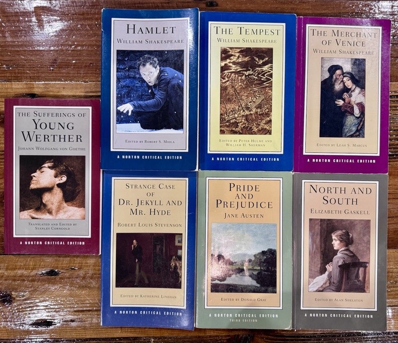 Lot 7 Norton Critical Editions Shakespeare North & South Austen Stevenson Goethe