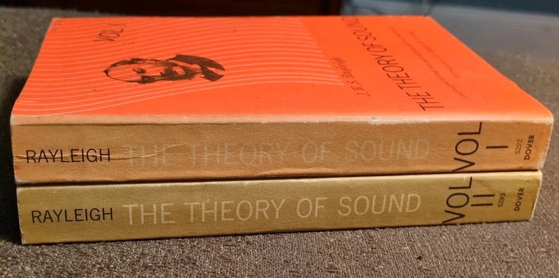 The Theory of Sound Vol. I & II by J.W.S. Rayleigh – 1945 Dover 2-Volume Set Lib gallery