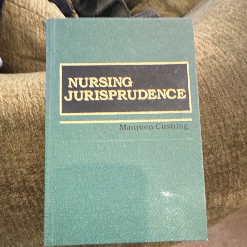 Nursing Jurisprudence HC Maureen Cushing Appleton & Lange 1992 Textbook