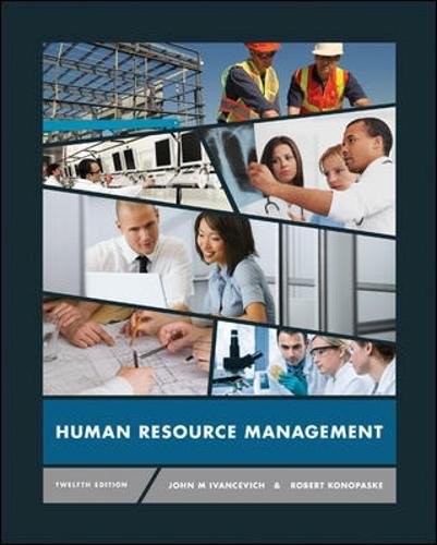 HUMAN RESOURCE MANAGEMENT By John M Ivancevich & Robert Konopaske – Hardcover