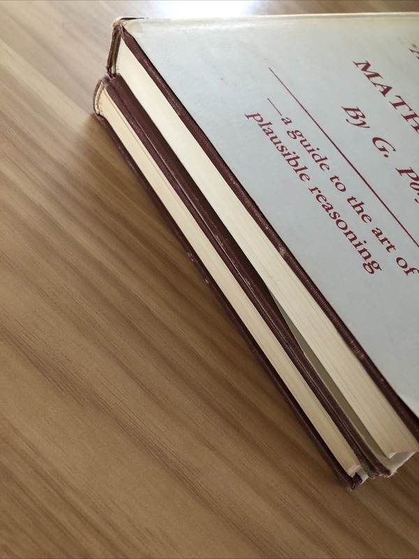 Mathematics and Plausible Reasoning, Vol.1,2. By G. Polya Princeton University P gallery