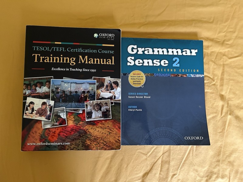 TESOL/TEFL certification course training manual & Grammar sense 2 2nd edition,