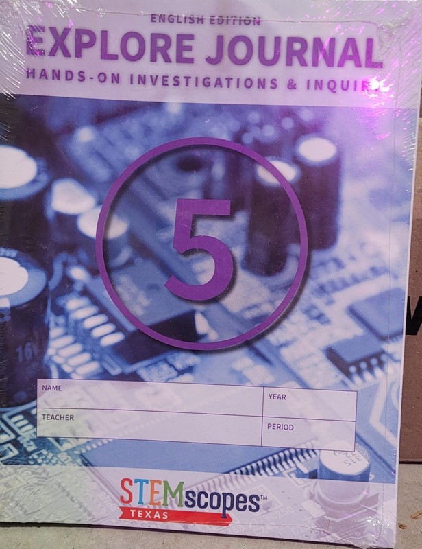 STEMscopes Texas Grade 5 Bundle Explore Journal Hands On INVESTIGATION INQUIRY