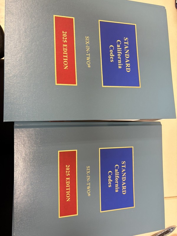 Standard California Codes Six-in-Two 2025 Edition LexisNexis 6-in-2 Book Set gallery