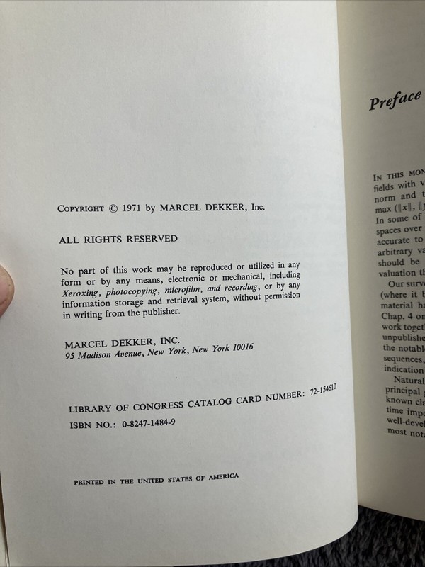 Functional Analysis And Valuation Theory,Lawrence Narici.1971-HCDJ-Marcel Dekker gallery
