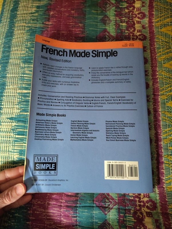 French Made Simple by Eugene Jackson Revised By Julien Lafontant Doubleday 1990 gallery