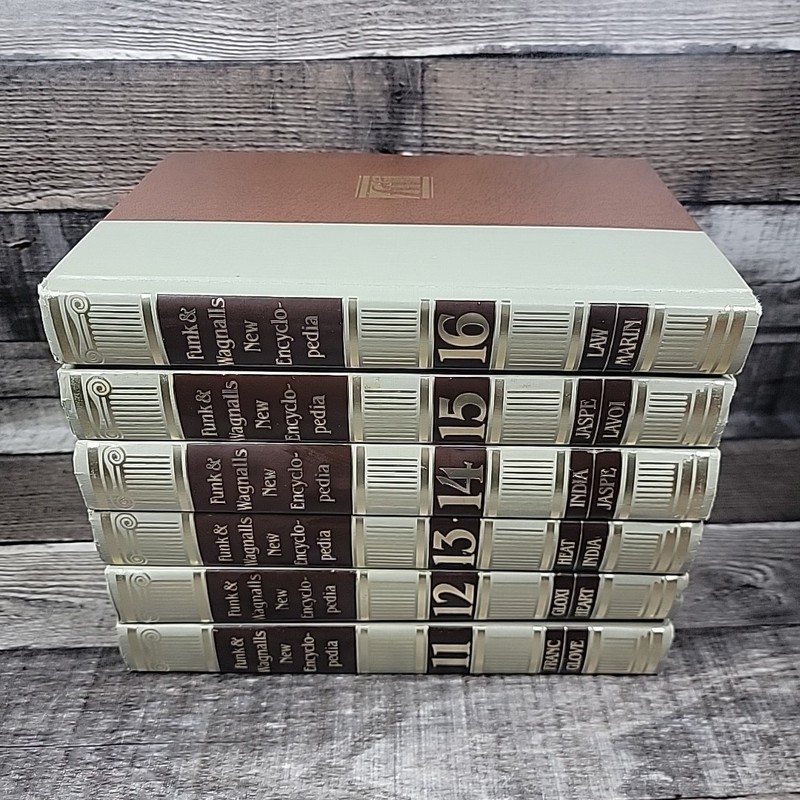 1971-1973 Funk and Wagnalls New Encyclopedia 6 Volume Set Volumes 11-16