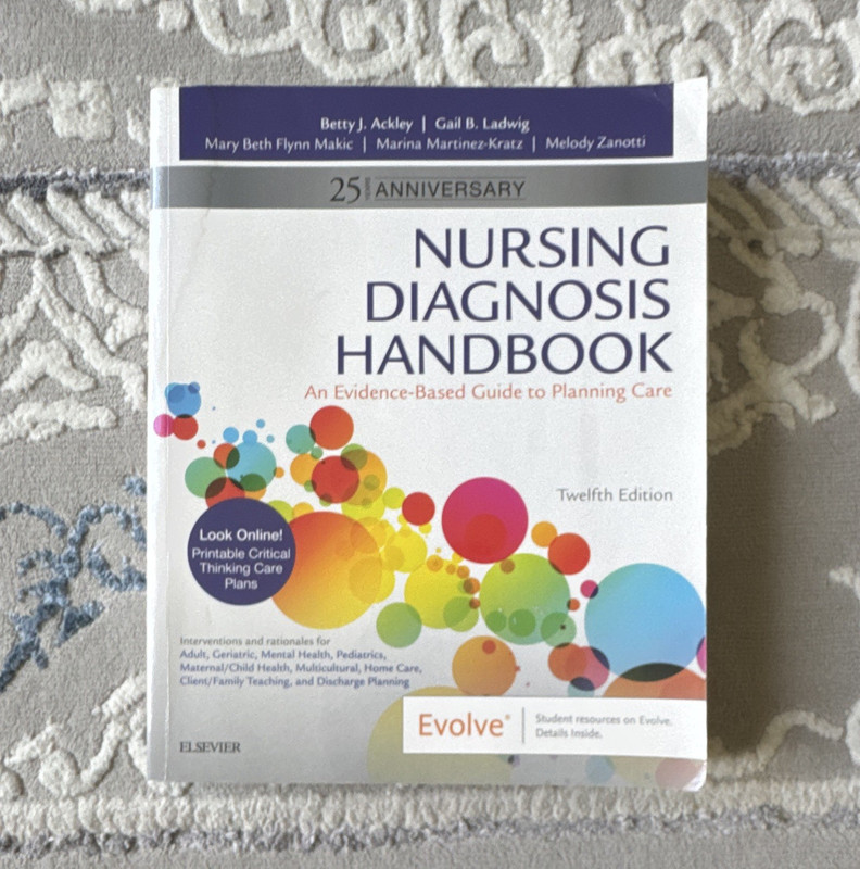 Elsevier Nursing Diagnosis Handbook 12th Ed Paperback.Message to negotiate price