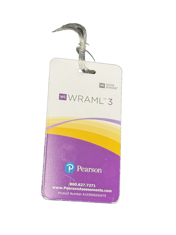 WRAML3 - Wide Range Assessment Of Memory And Learning | Third Edition- Test Kit gallery