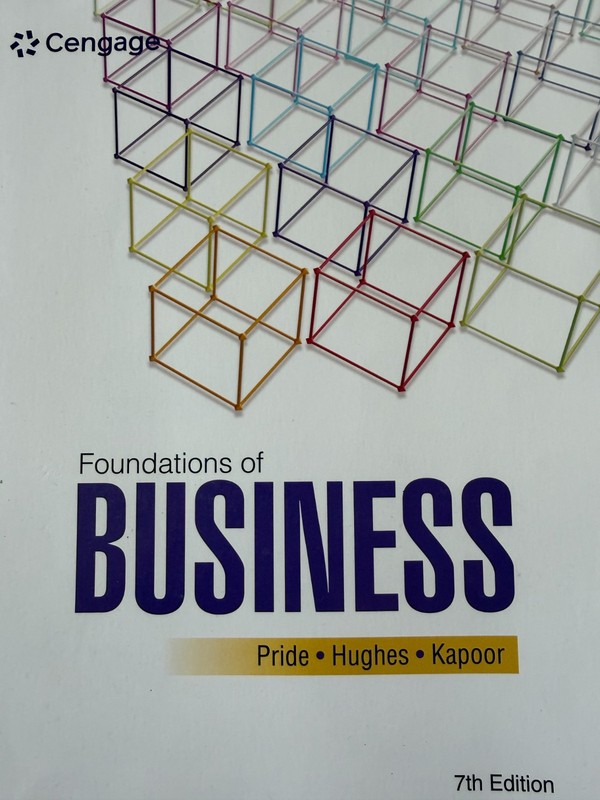 Foundations of Business 7th Edition by Jack Kapoor (English) Paperback Book