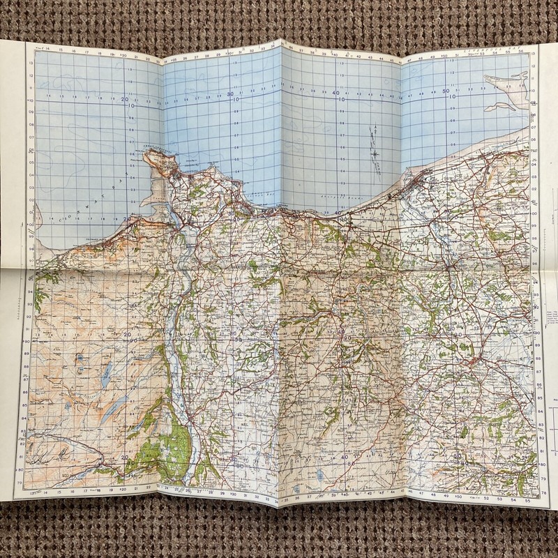 LLADUDNO & DENBIGH Second War Office Revision Sheet 42 – 1940 OS Map WWII Wales