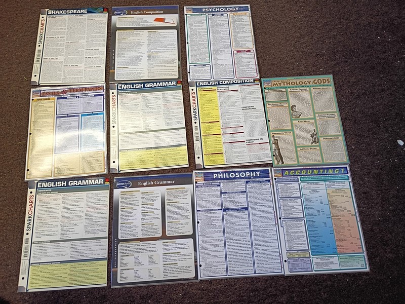 BarCharts Inc Quick Study Academic Various Subjects 11 Units #8