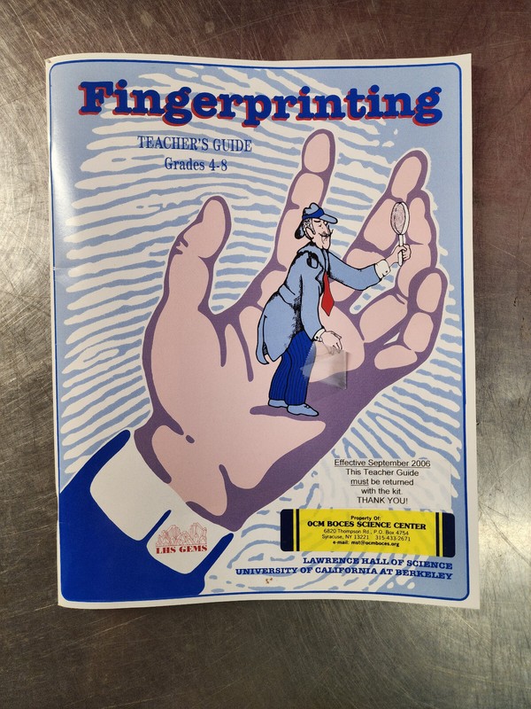 Fingerprinting Teachers Guide Teachers Guide Edition Grades 4-8 Book