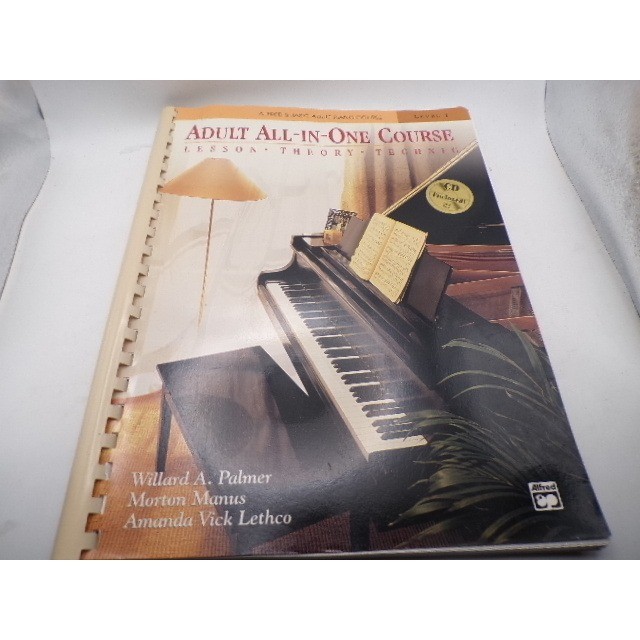 Alfred Adult All-In-One Course Level 1 Piano Lesson Theory Technic Book 14536