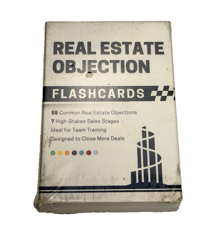 Real Estate Objection Flashcards High Stakes Sales Stages Team Training Learning
