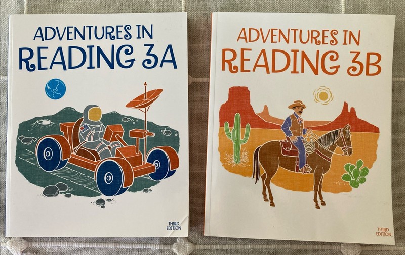 2 BOOKS NEW BJU ADVENTURES IN READING 3 Current STUDENT TEXTS 3A & 3B 3rd Ed